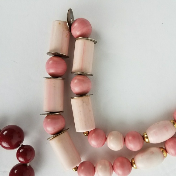 Vintage costume jewelry bead necklace lot - Picture 2 of 8